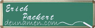 Erich Packert Visitenkarte